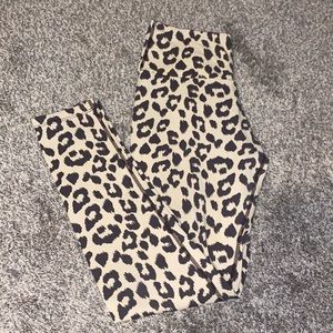 Ryderwear Women’s High Waisted Scrunch Leggings - Leopard Print, M